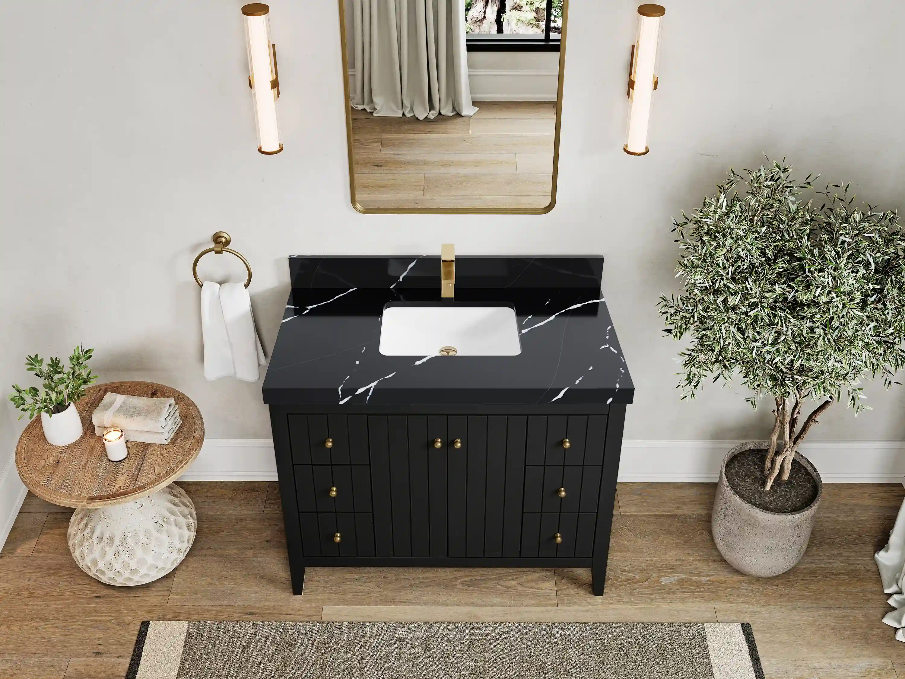 Atlanta 42 in. W x 22 in. D Single Sink Bathroom Vanity