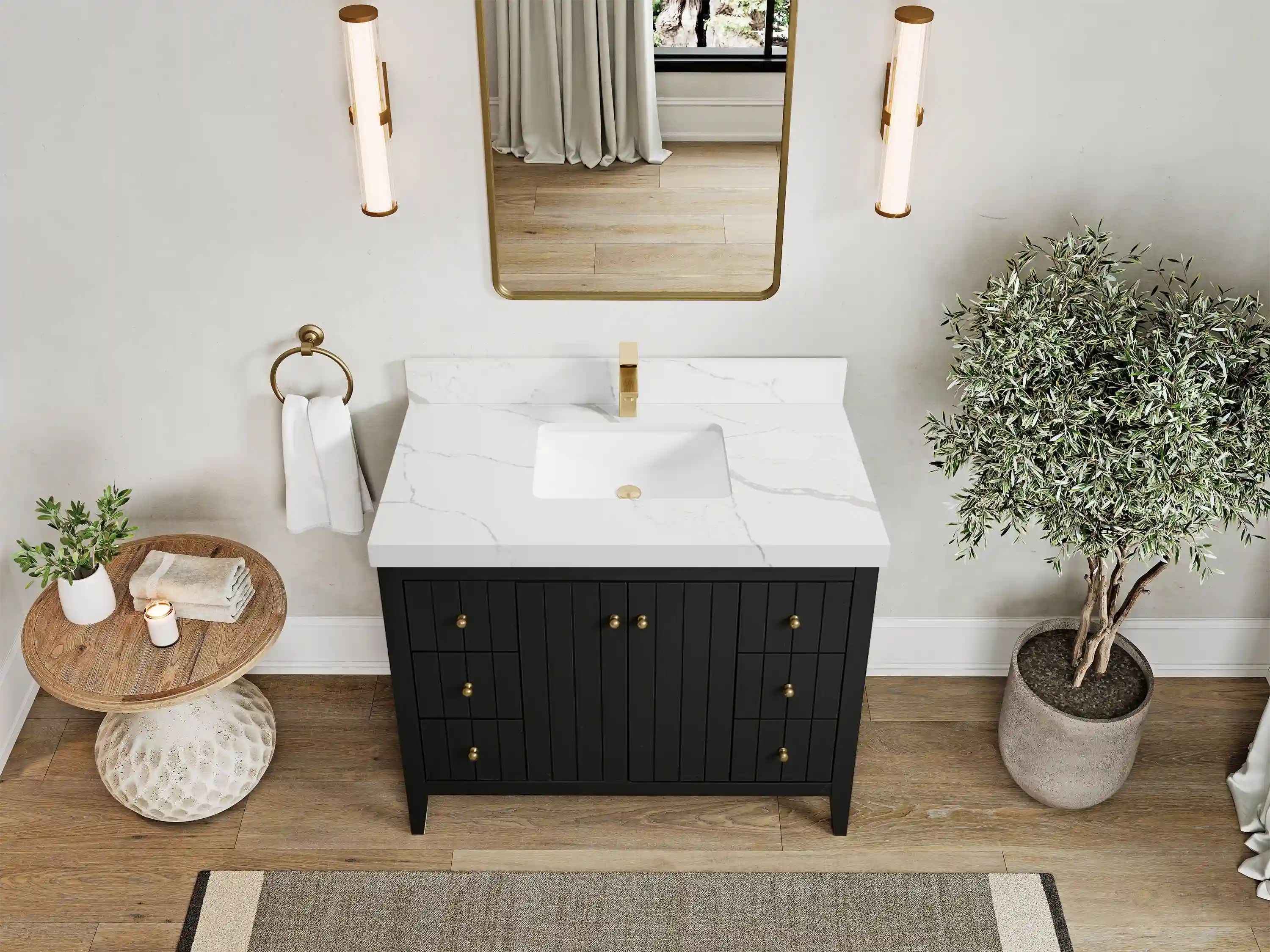 Atlanta 42 in. W x 22 in. D Single Sink Bathroom Vanity