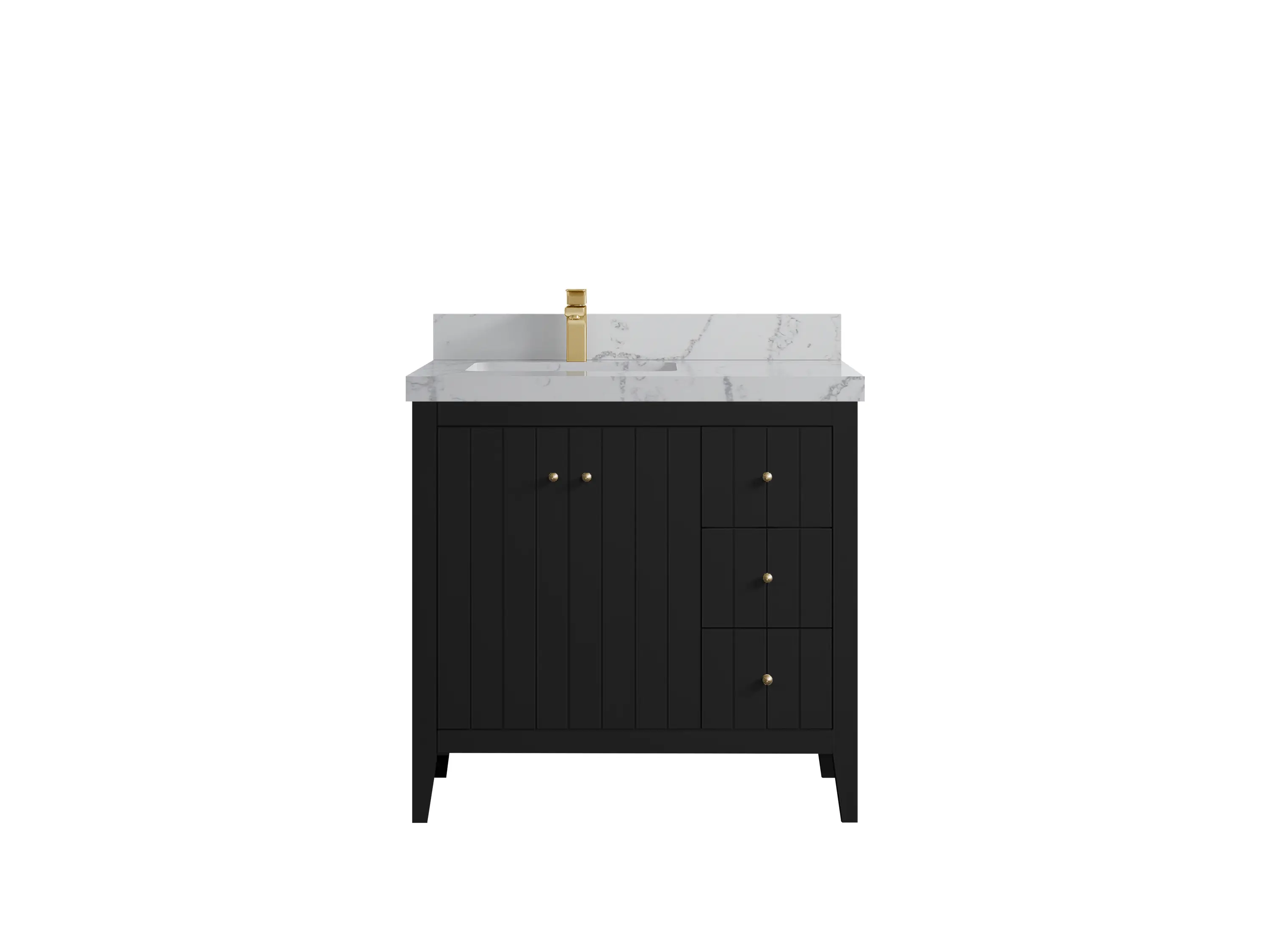Atlanta 36 in. W x 22 in. D Left Offset Sink Bathroom Vanity