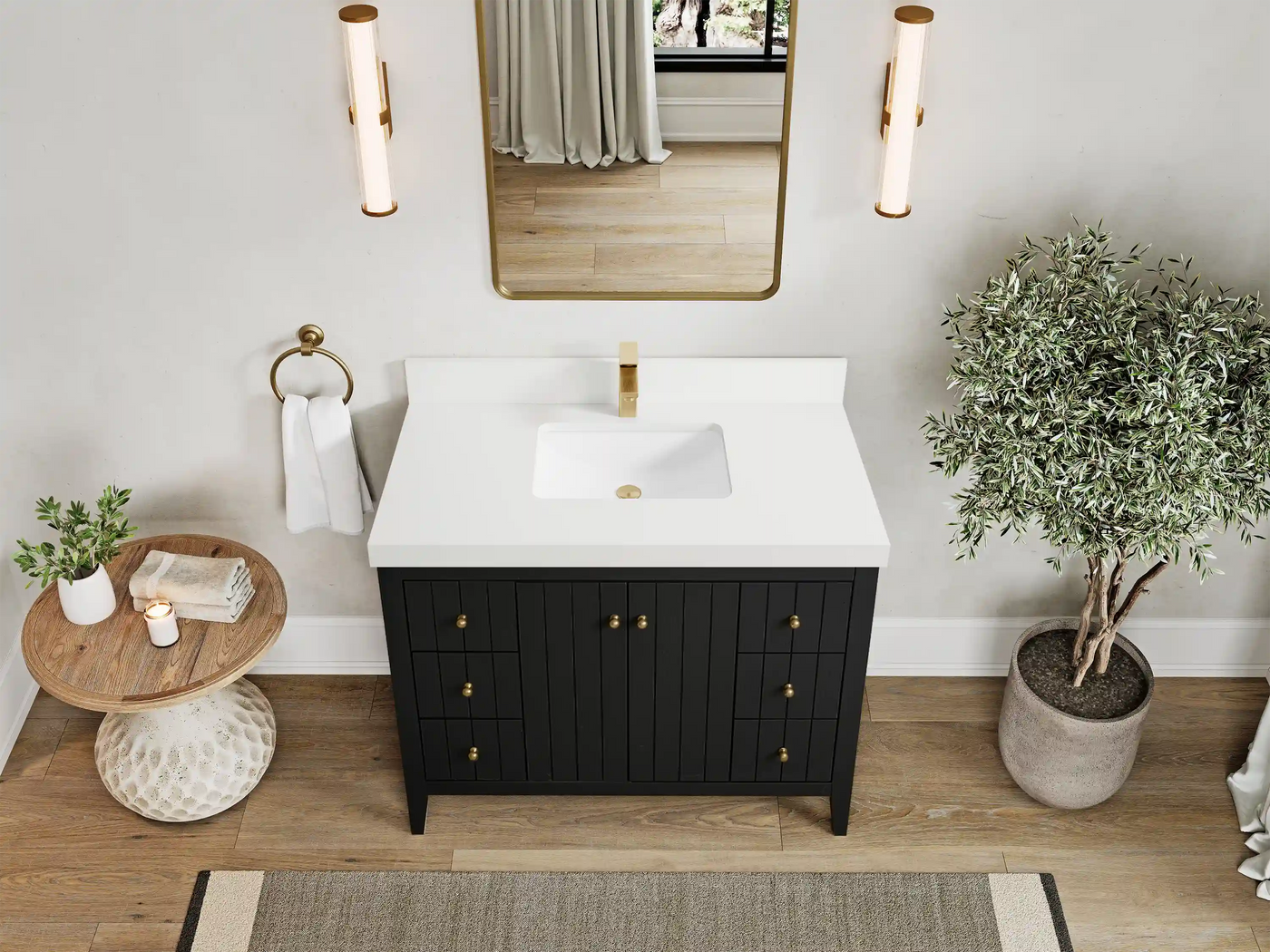 Atlanta 42 in. W x 22 in. D Single Sink Bathroom Vanity