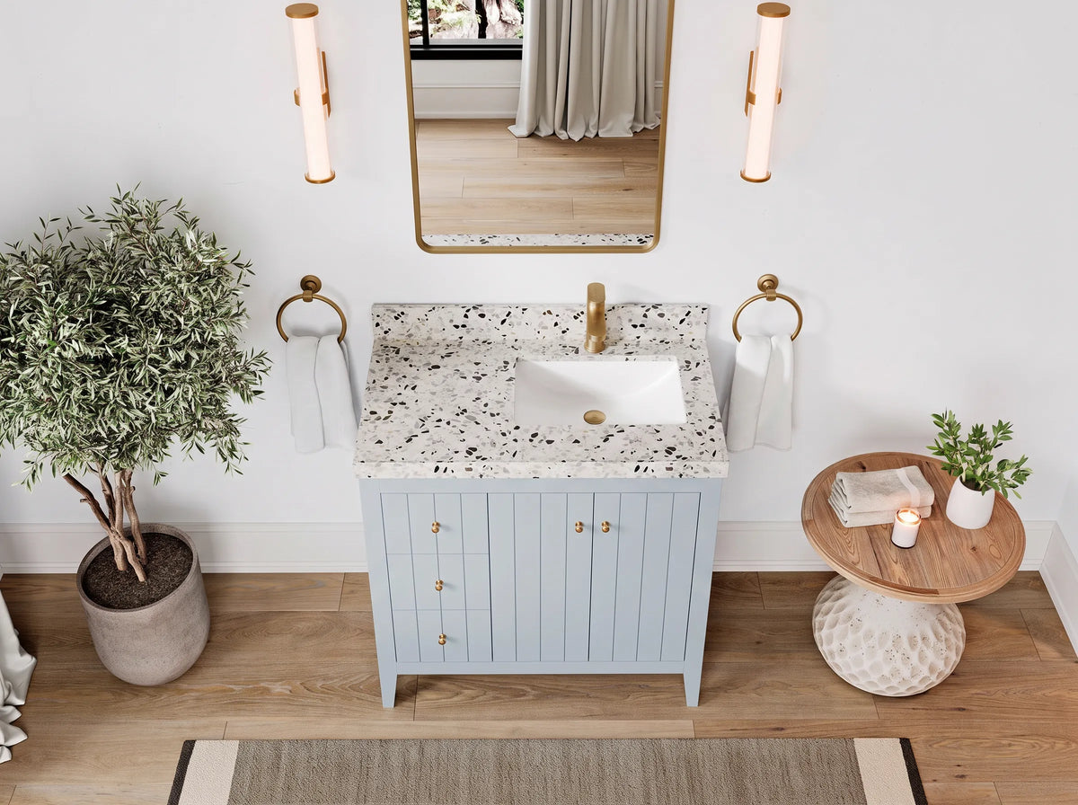 Atlanta 36 in. W x 22 in. D Right Offset Sink Bathroom Vanity