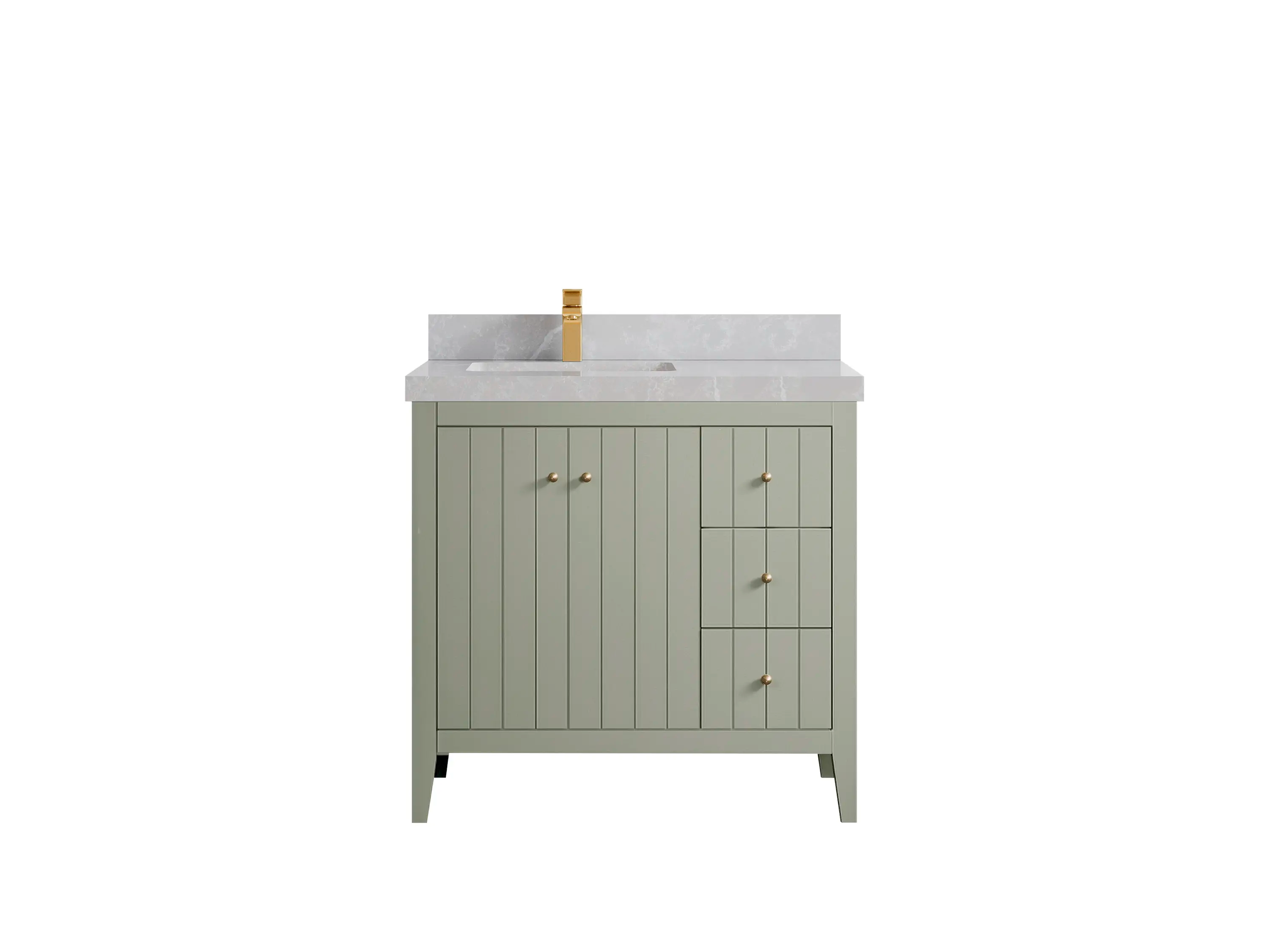 Atlanta 36 in. W x 22 in. D Left Offset Sink Bathroom Vanity