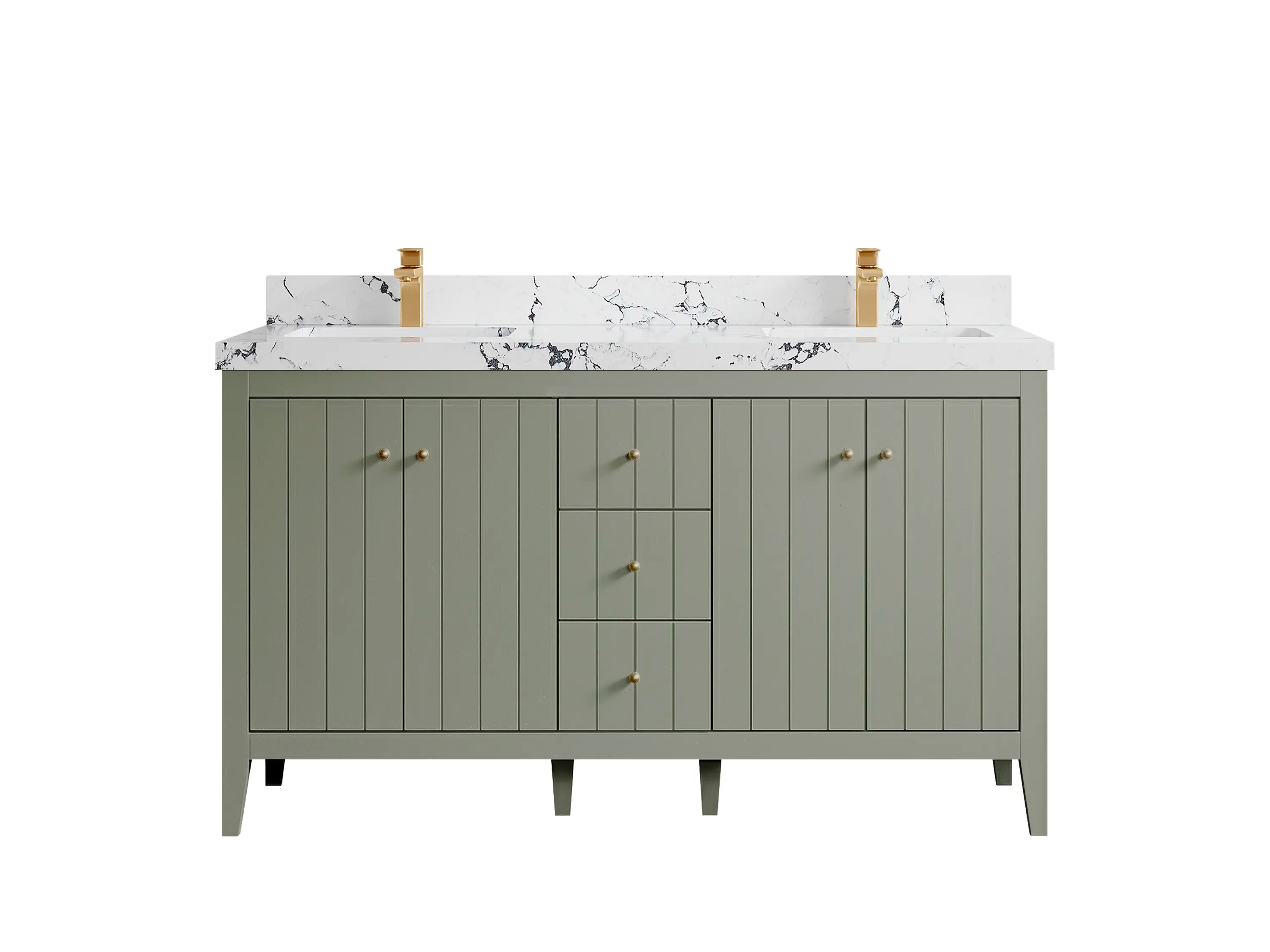 Atlanta 60 in. W x 22 in. D Double Sink Bathroom Vanity