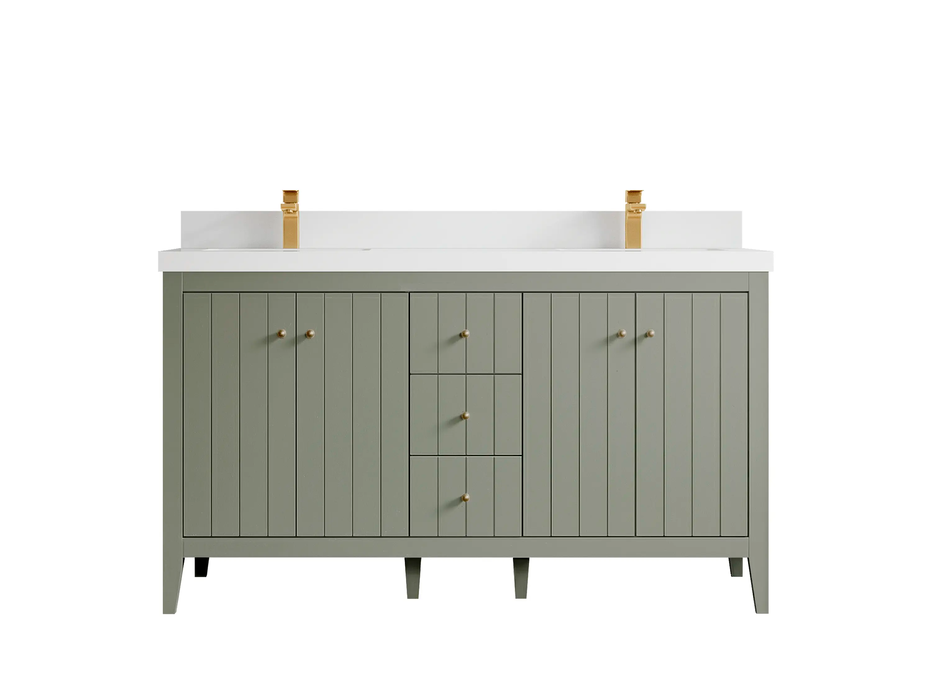 Atlanta 60 in. W x 22 in. D Double Sink Bathroom Vanity