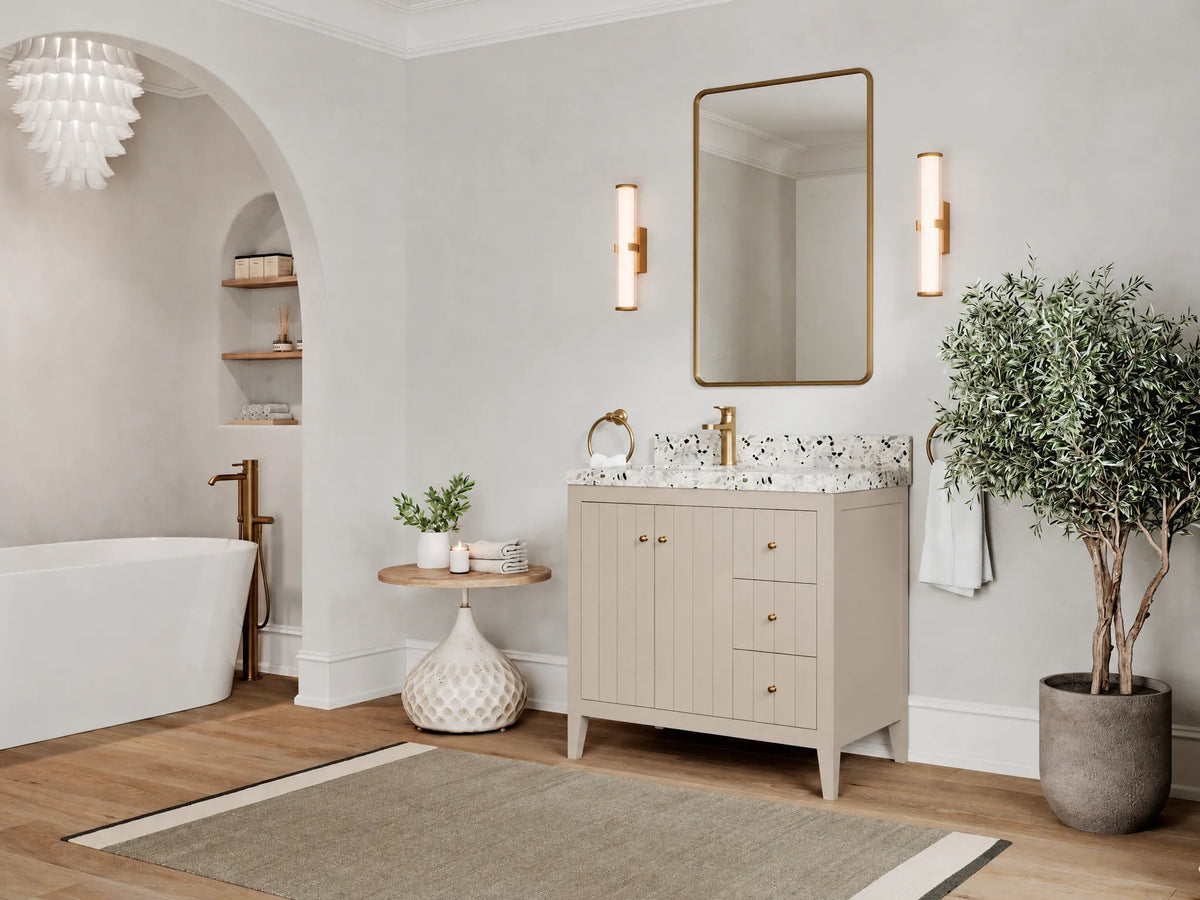 Atlanta 36 in. W x 22 in. D Left Offset Sink Bathroom Vanity