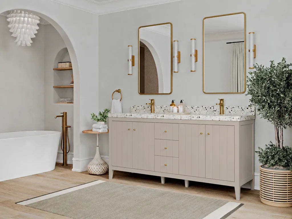 Atlanta 72 in. W x 22 in. D Double Sink Bathroom Vanity