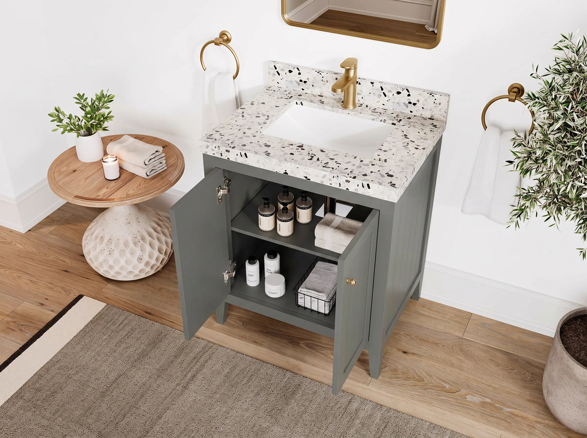 Atlanta 30 in. W x 22 in. D Single Sink Bathroom Vanity