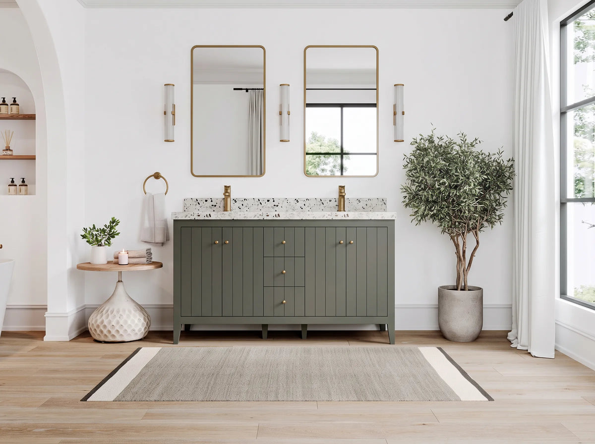 Atlanta 60 in. W x 22 in. D Double Sink Bathroom Vanity
