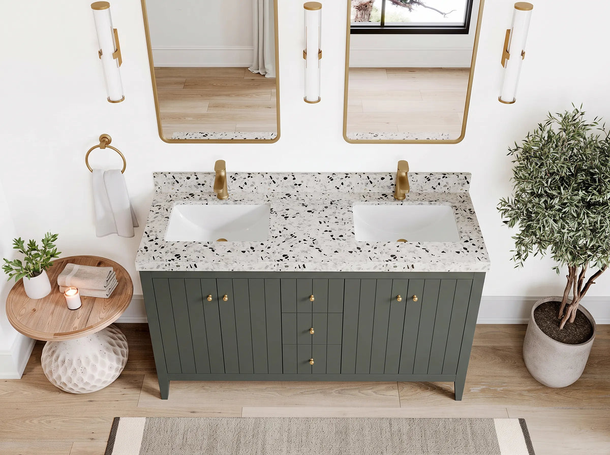 Atlanta 60 in. W x 22 in. D Double Sink Bathroom Vanity