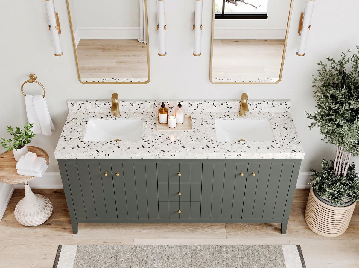 Atlanta 72 in. W x 22 in. D Double Sink Bathroom Vanity