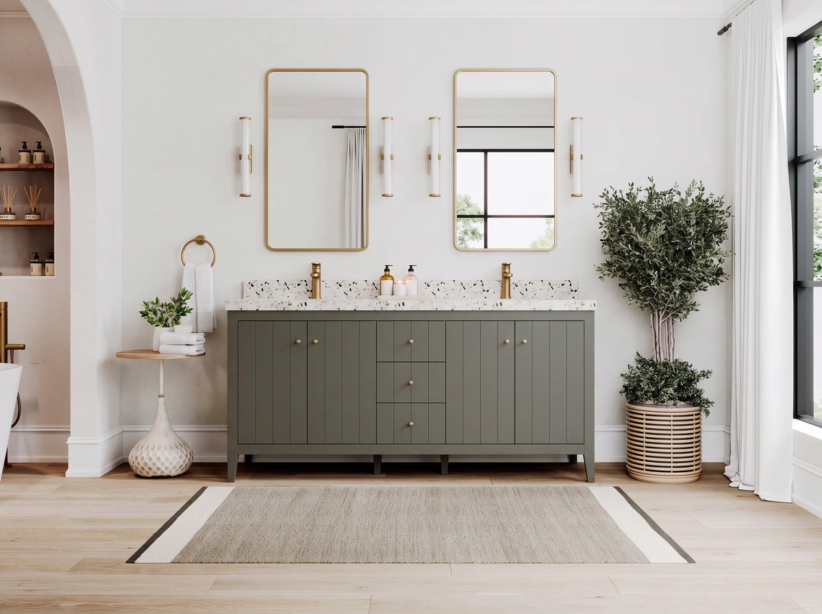 Atlanta 72 in. W x 22 in. D Double Sink Bathroom Vanity