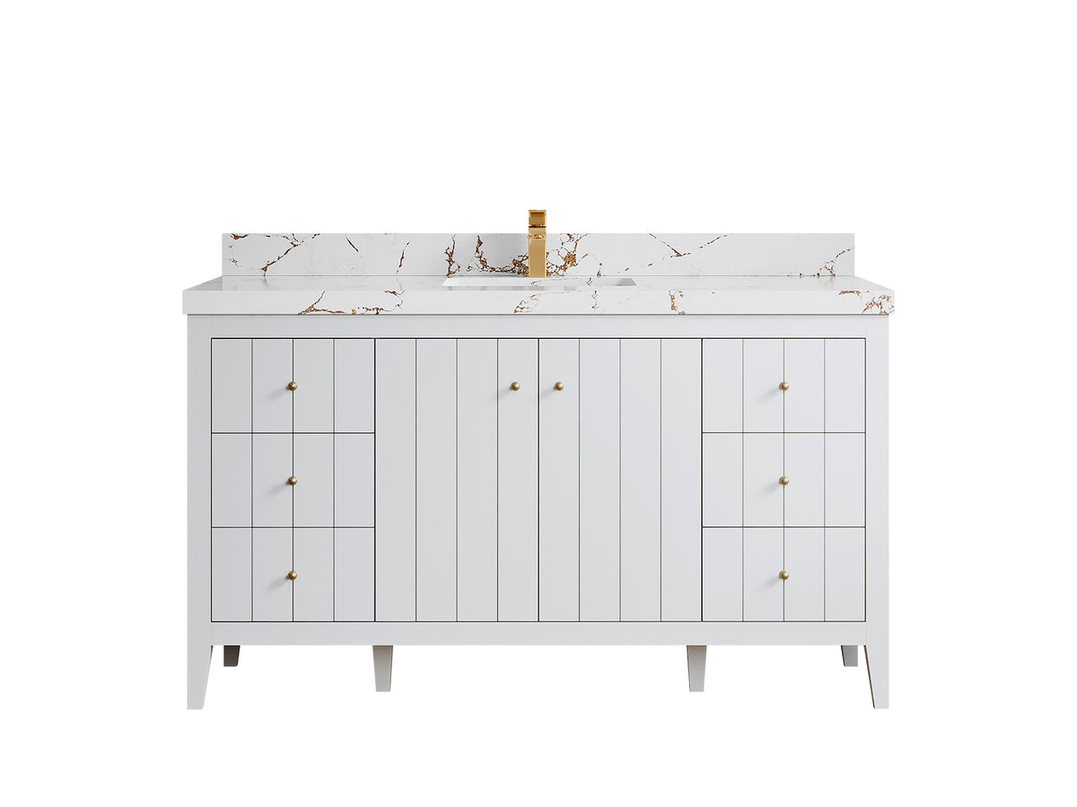 Atlanta 60 in. W x 22 in. D Single Sink Bathroom Vanity