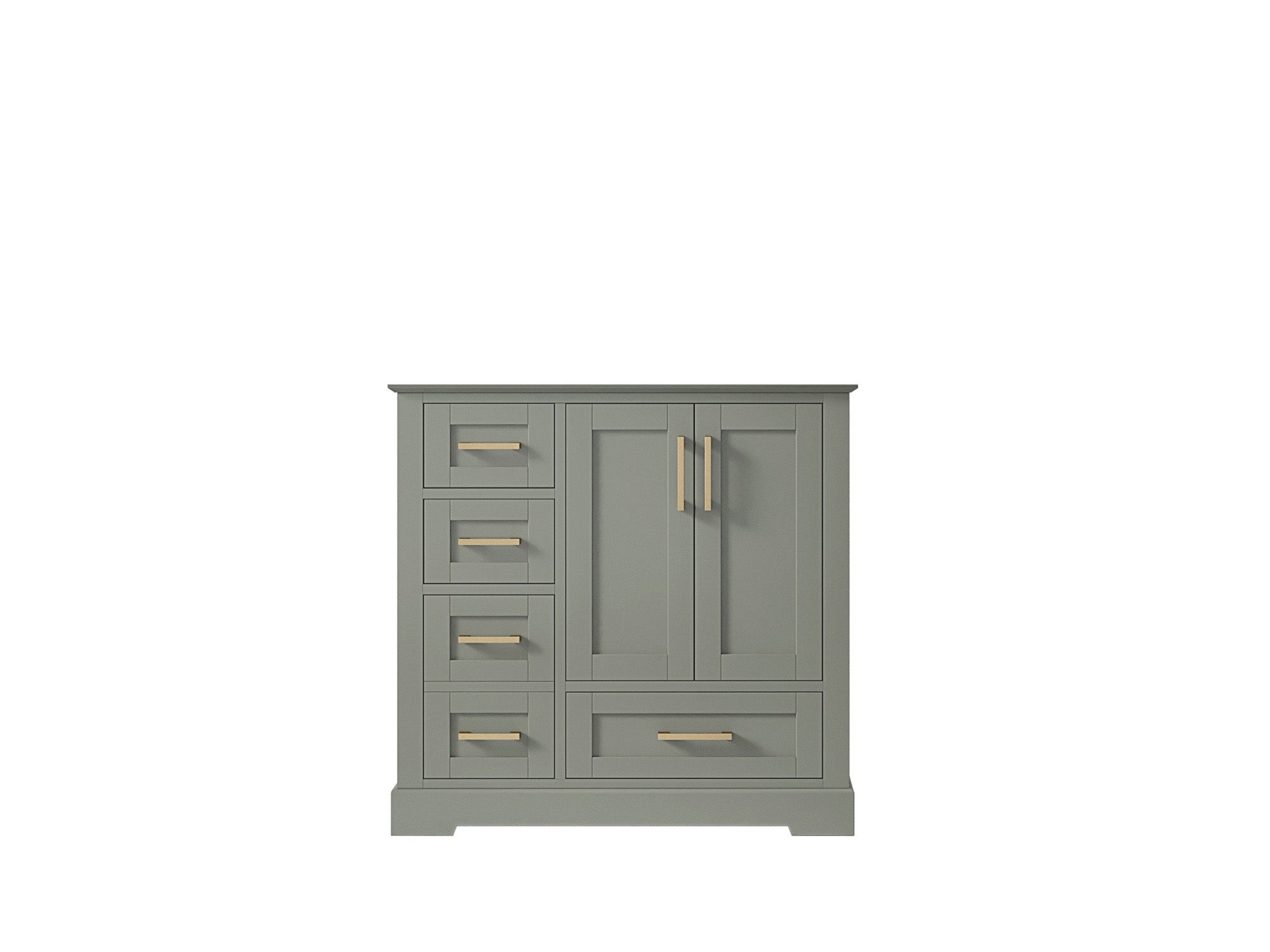 Boston 36 in. W x 22 in. D Single Sink Bathroom Vanity in Evergreen with Countertop - Cabinet Only