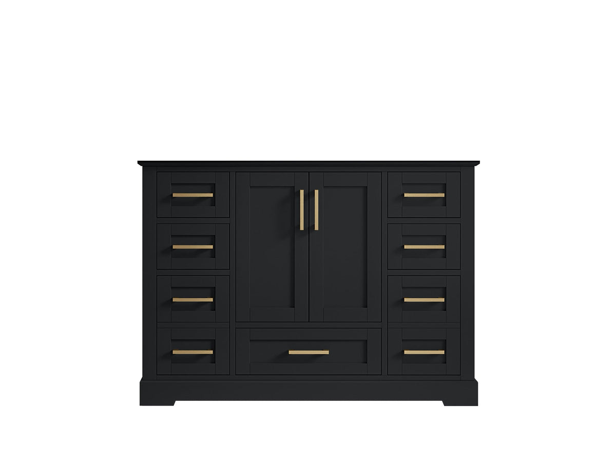 Boston 48 in. W x 22 in. D Single Sink Bathroom Vanity in Wrought Iron with Countertop - Cabinet Only