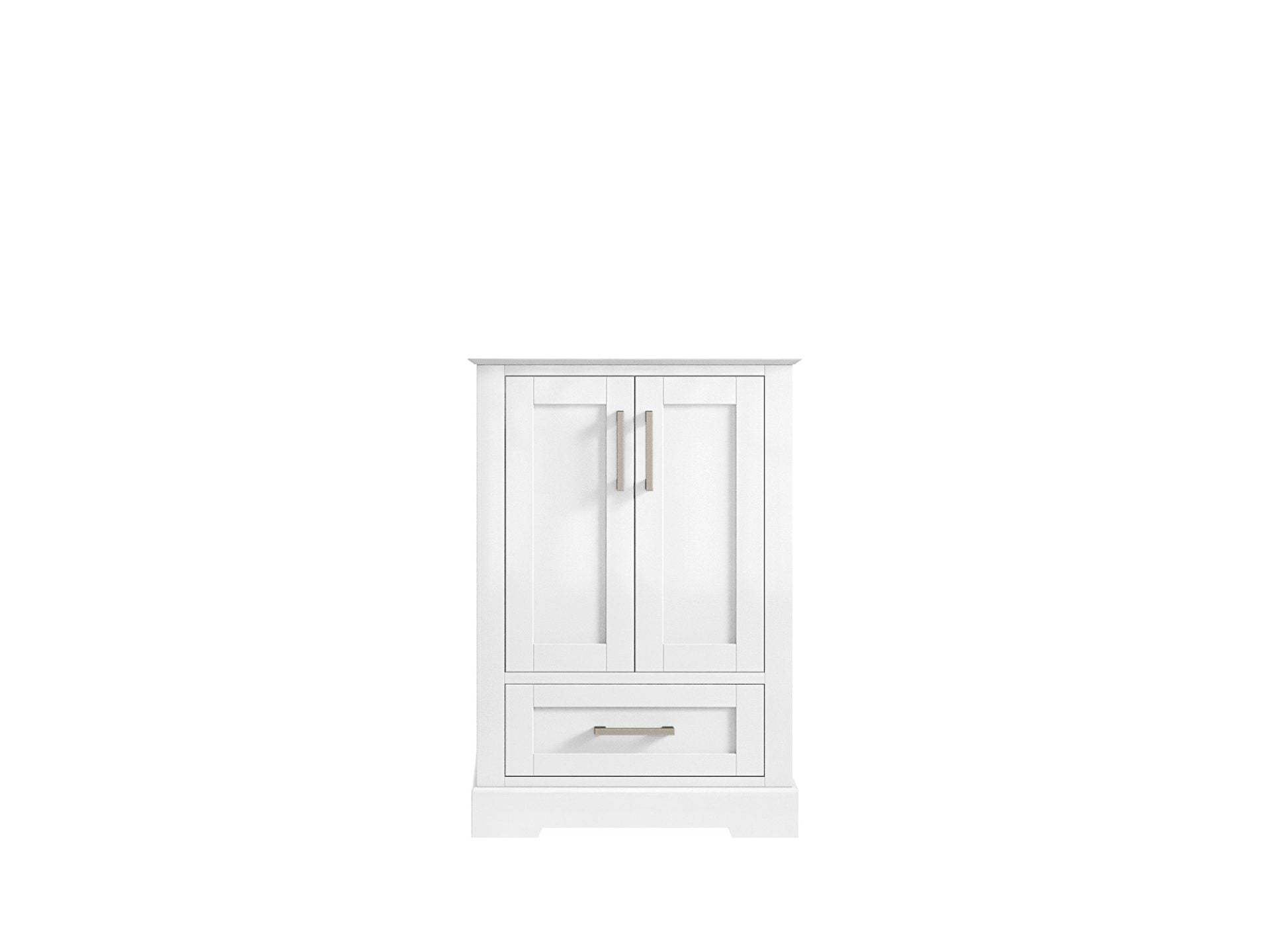 Boston 24 in. W x 22 in. D Single Sink Bathroom Vanity in White with Countertop - Cabinet Only