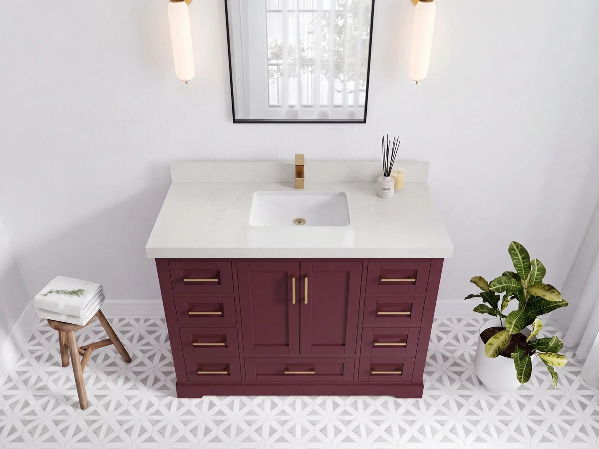Boston 48 in. W x 22 in. D Single Sink Bathroom Vanity