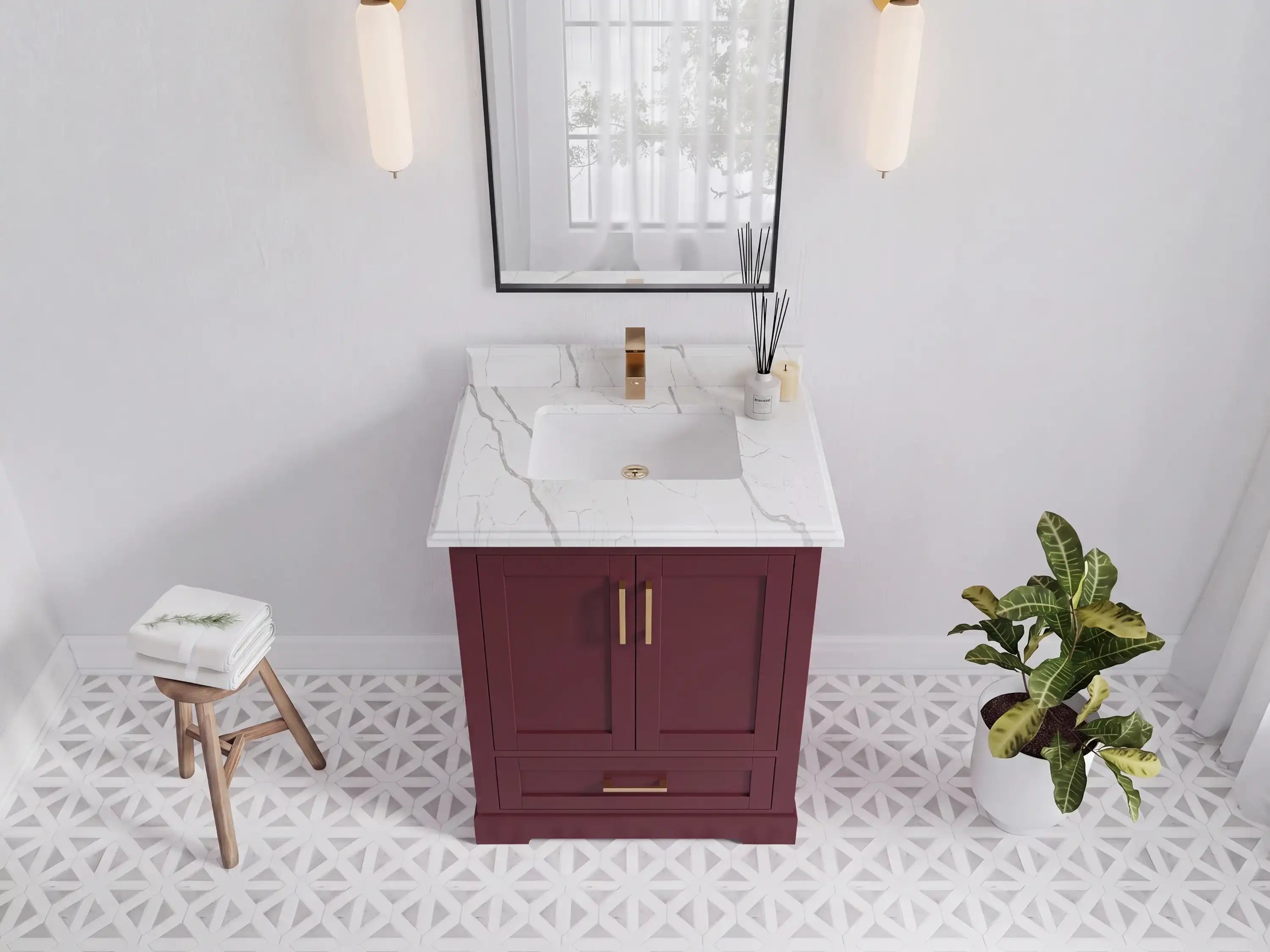 Boston 30 in. W x 22 in. D Single Sink Bathroom Vanity