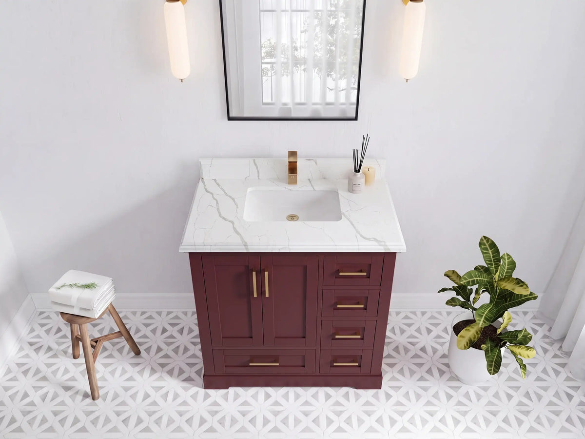 Boston 36 in. W x 22 in. D Center Sink Bathroom Vanity