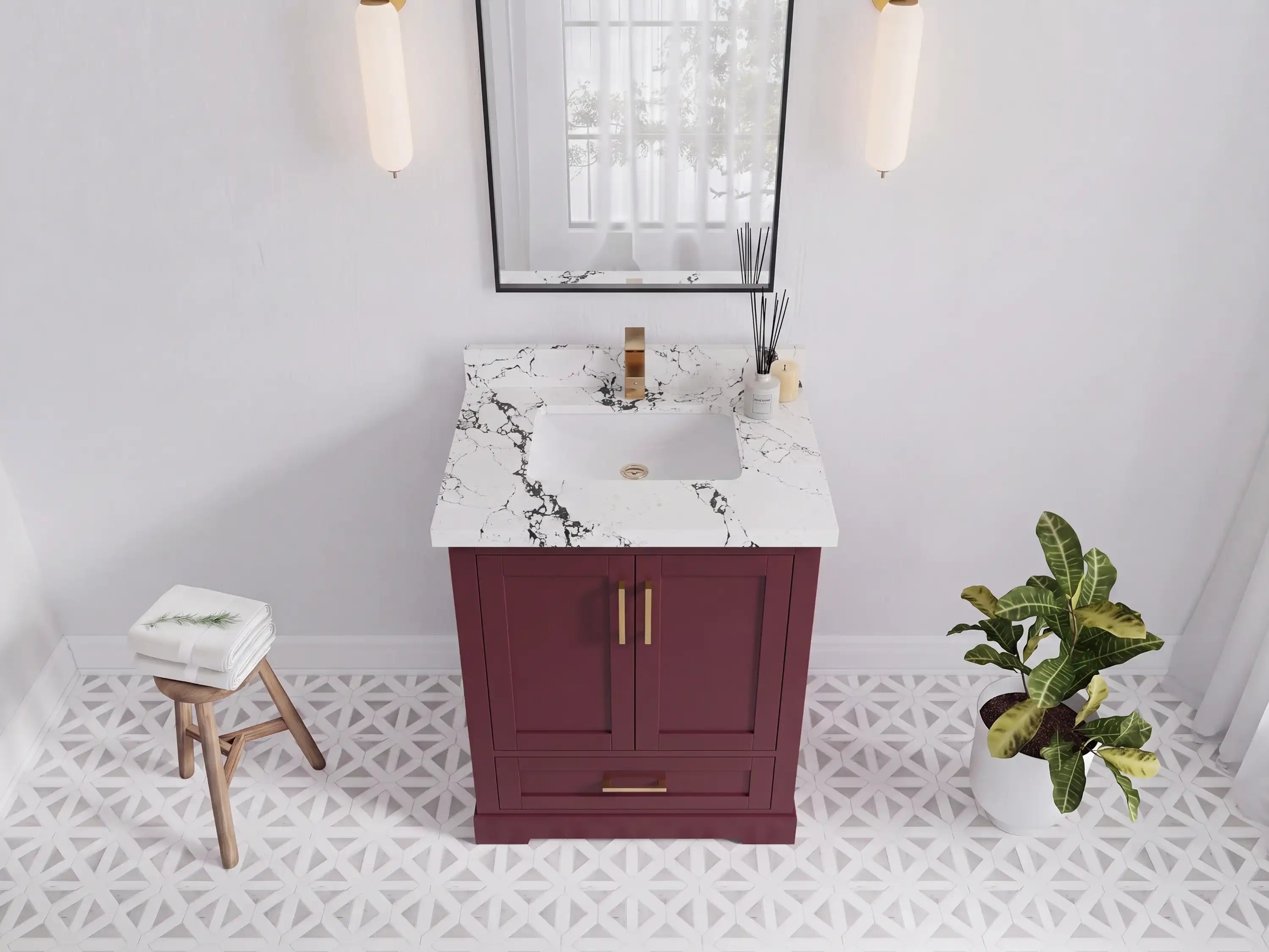 Boston 30 in. W x 22 in. D Single Sink Bathroom Vanity