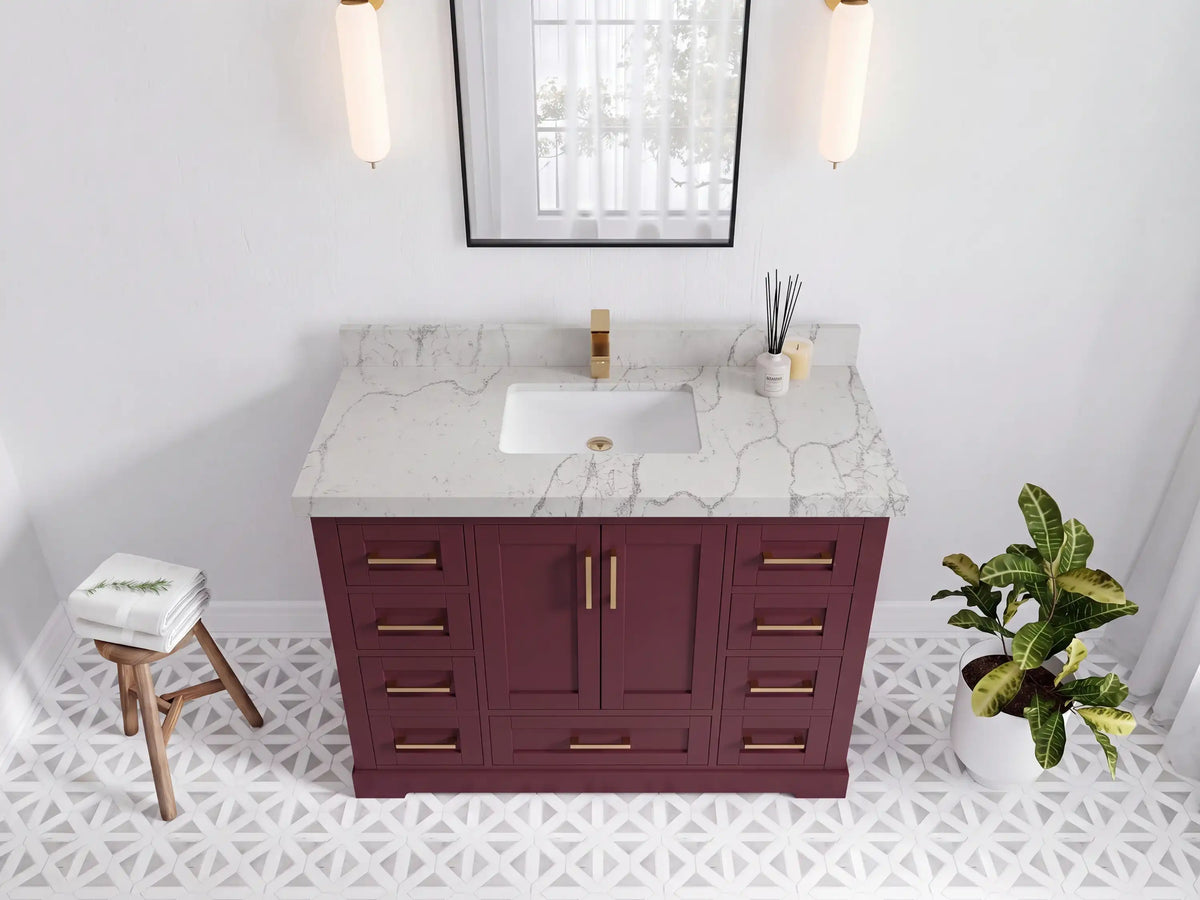 Boston 48 in. W x 22 in. D Single Sink Bathroom Vanity
