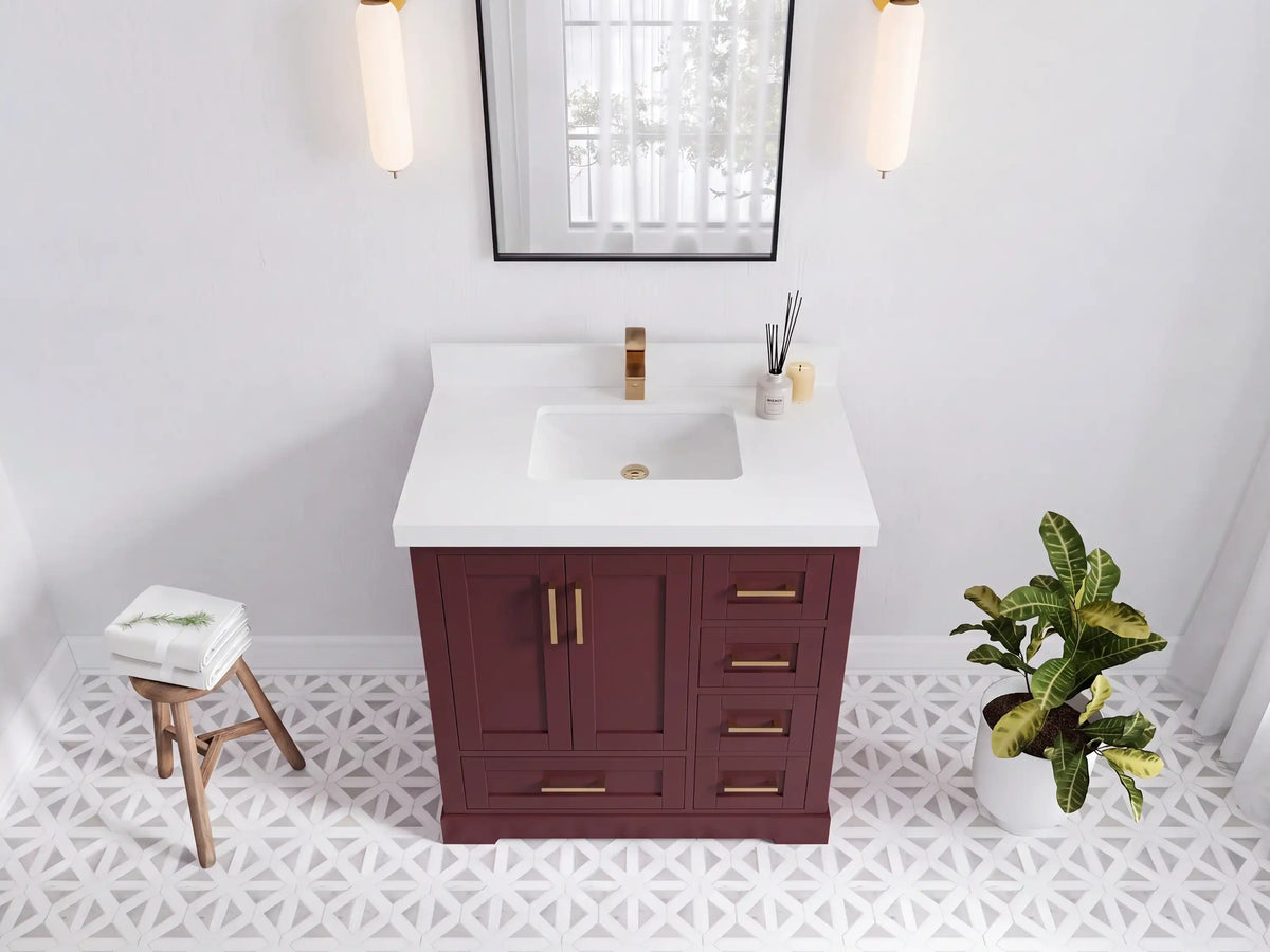 Boston 36 in. W x 22 in. D Center Sink Bathroom Vanity