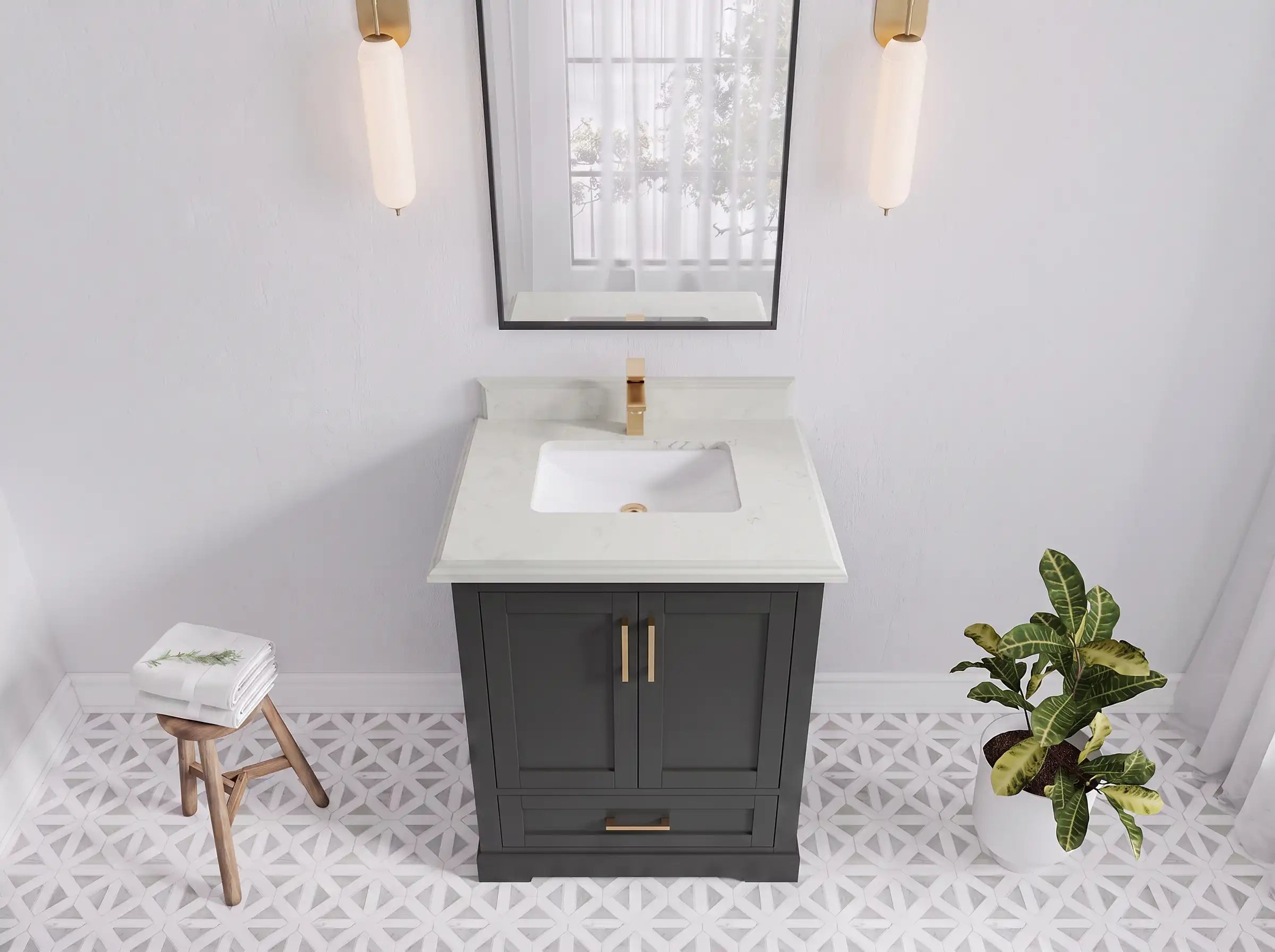 Boston 30 in. W x 22 in. D Single Sink Bathroom Vanity