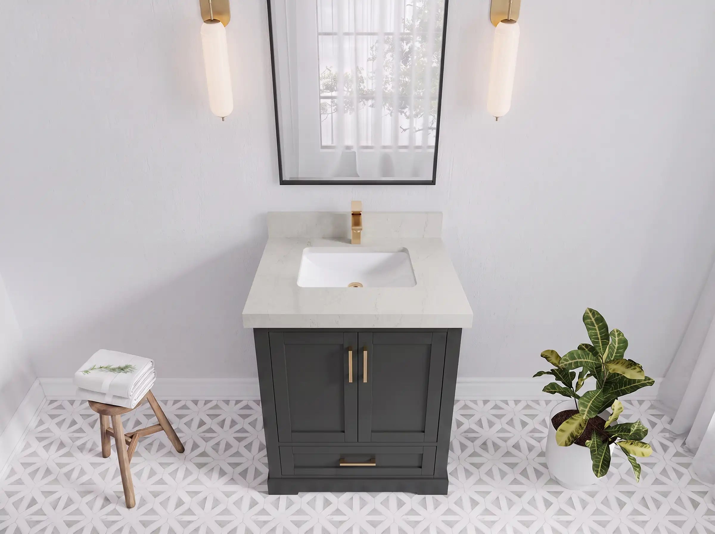 Boston 30 in. W x 22 in. D Single Sink Bathroom Vanity