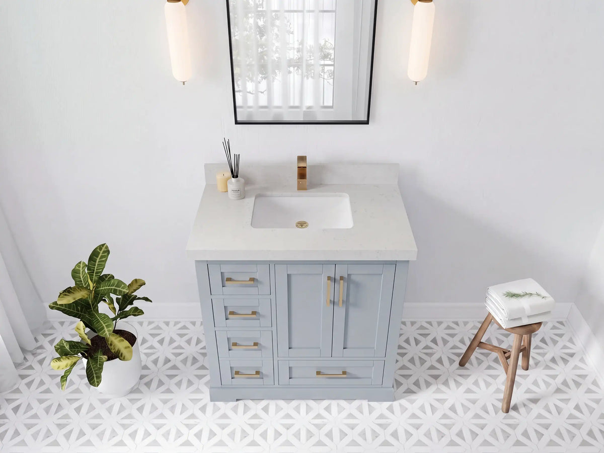 Boston 36 in. W x 22 in. D Center Sink Bathroom Vanity