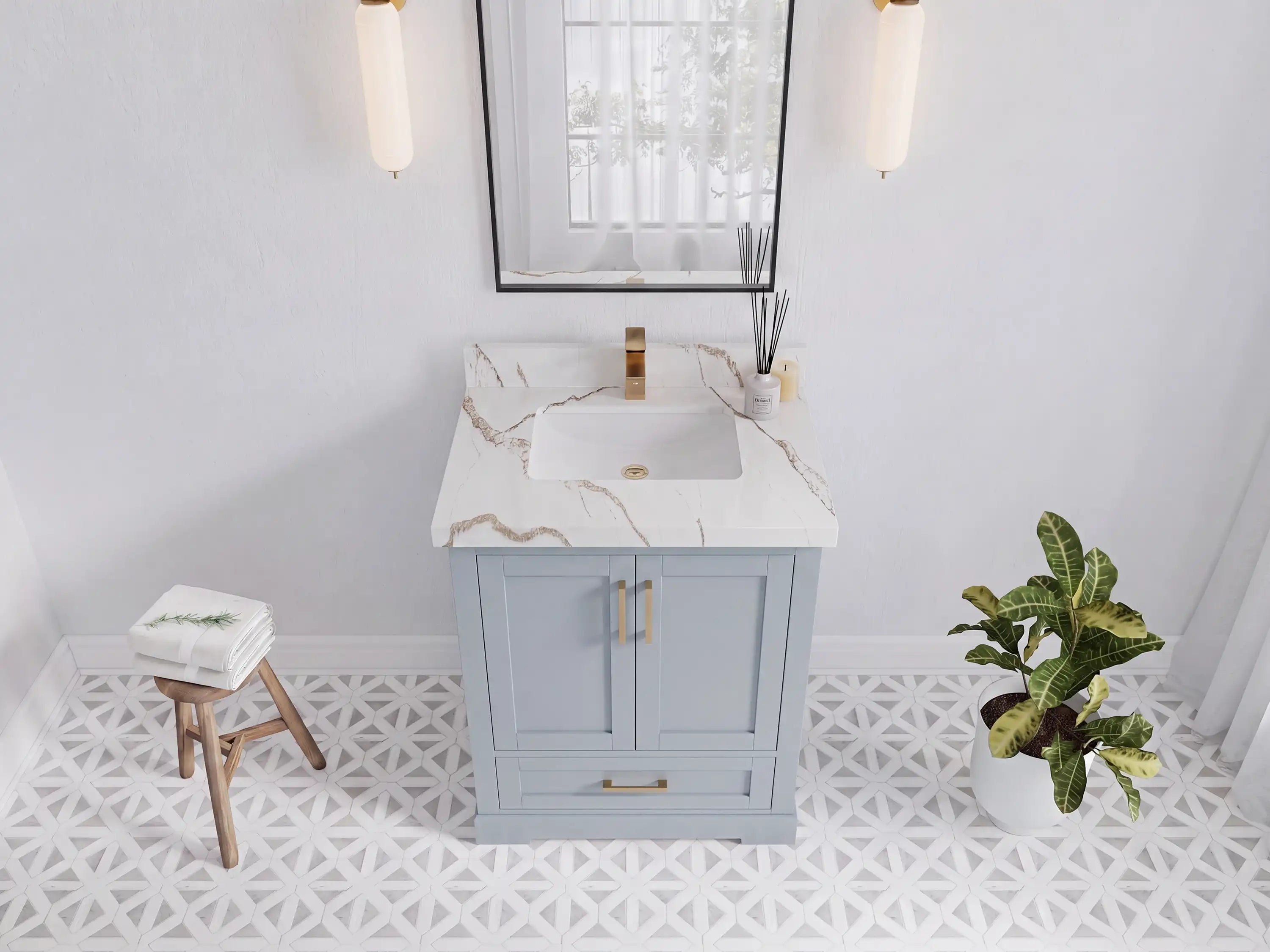 Boston 30 in. W x 22 in. D Single Sink Bathroom Vanity