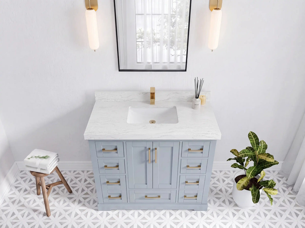 Boston 42 in. W x 22 in. D Single Sink Bathroom Vanity