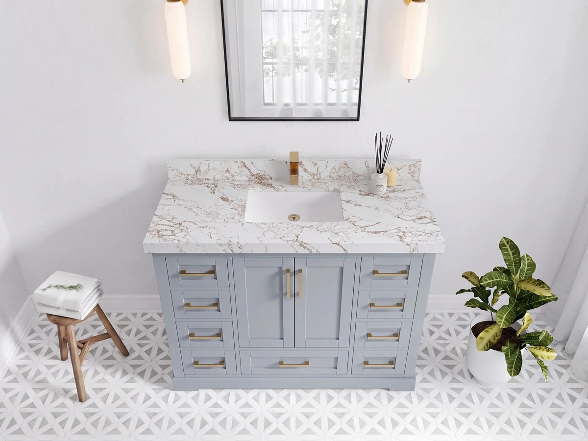 Boston 48 in. W x 22 in. D Single Sink Bathroom Vanity