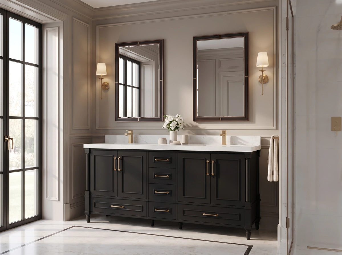 Aberdeen 72 in. W x 22 in. D Double Sink Bathroom Vanity