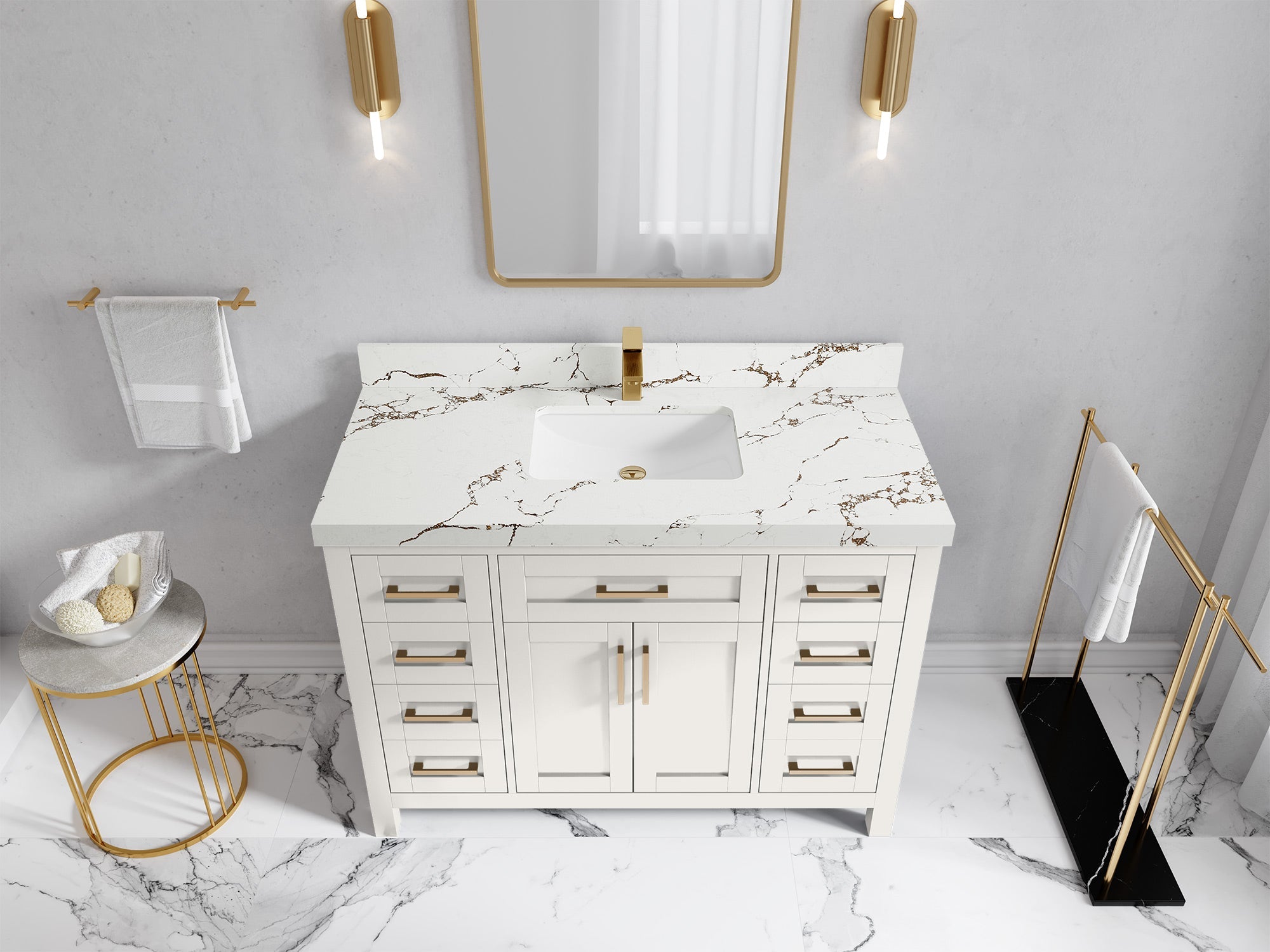 Cambridge 48 in. W x 22 in. D Single Sink Bathroom Vanity