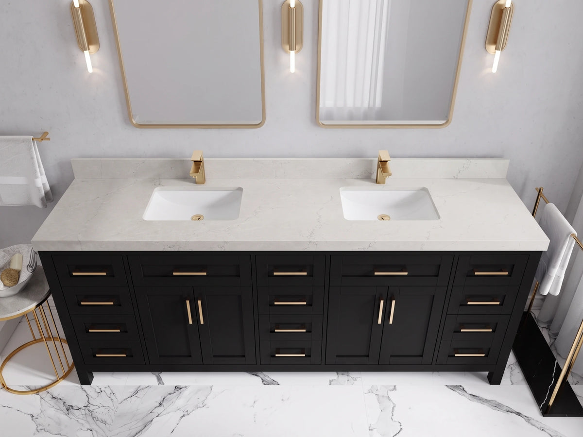 Cambridge 84 in. W x 22 in. D Double Sink Bathroom Vanity