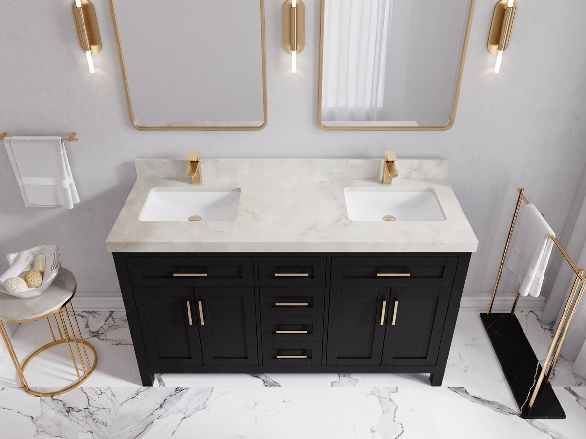 Cambridge 60 in. W x 22 in. D Double Sink Bathroom Vanity
