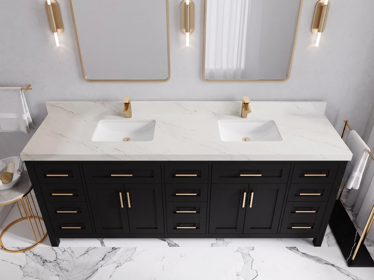 Cambridge 84 in. W x 22 in. D Double Sink Bathroom Vanity