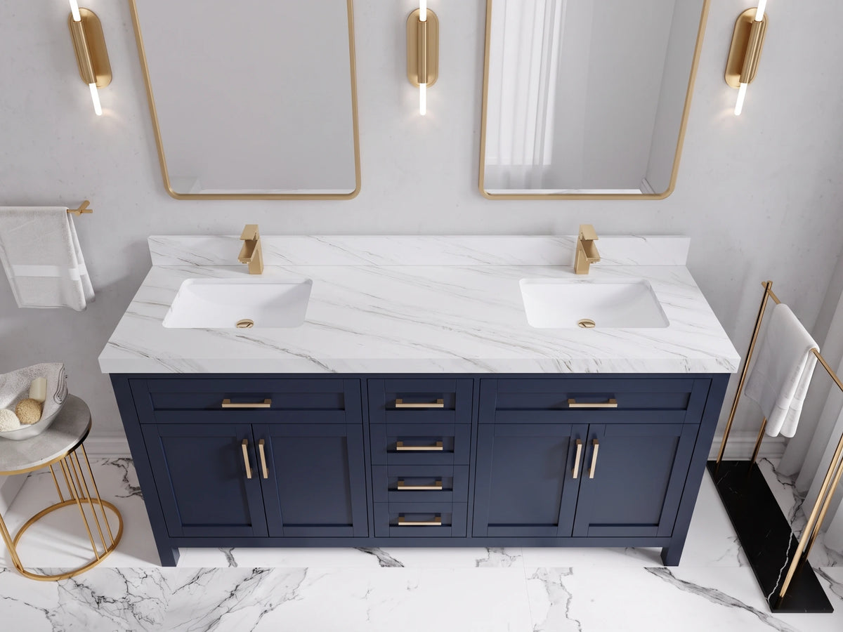 Cambridge 72 in. W x 22 in. D Double Sink Bathroom Vanity