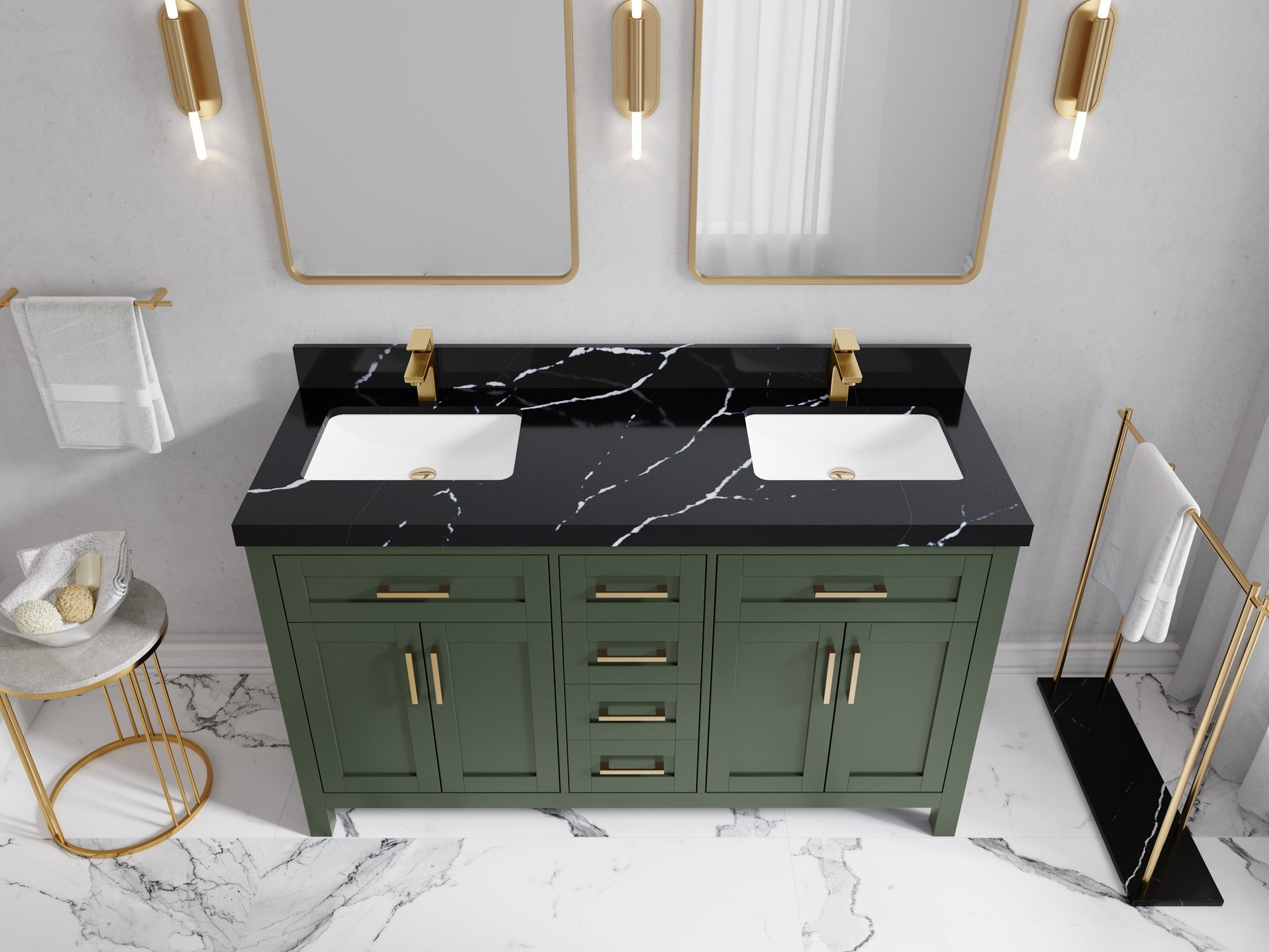 Cambridge 60 in. W x 22 in. D Double Sink Bathroom Vanity
