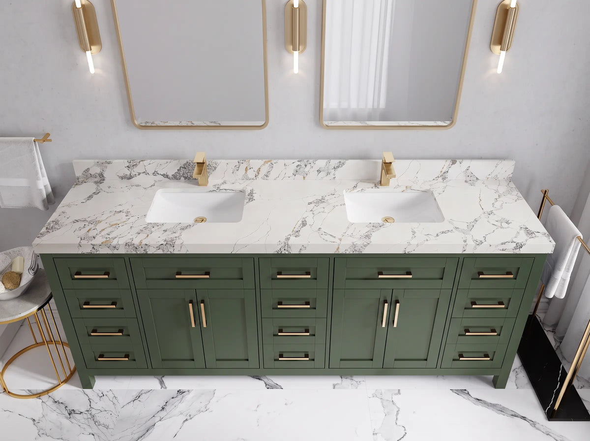 Cambridge 84 in. W x 22 in. D Double Sink Bathroom Vanity