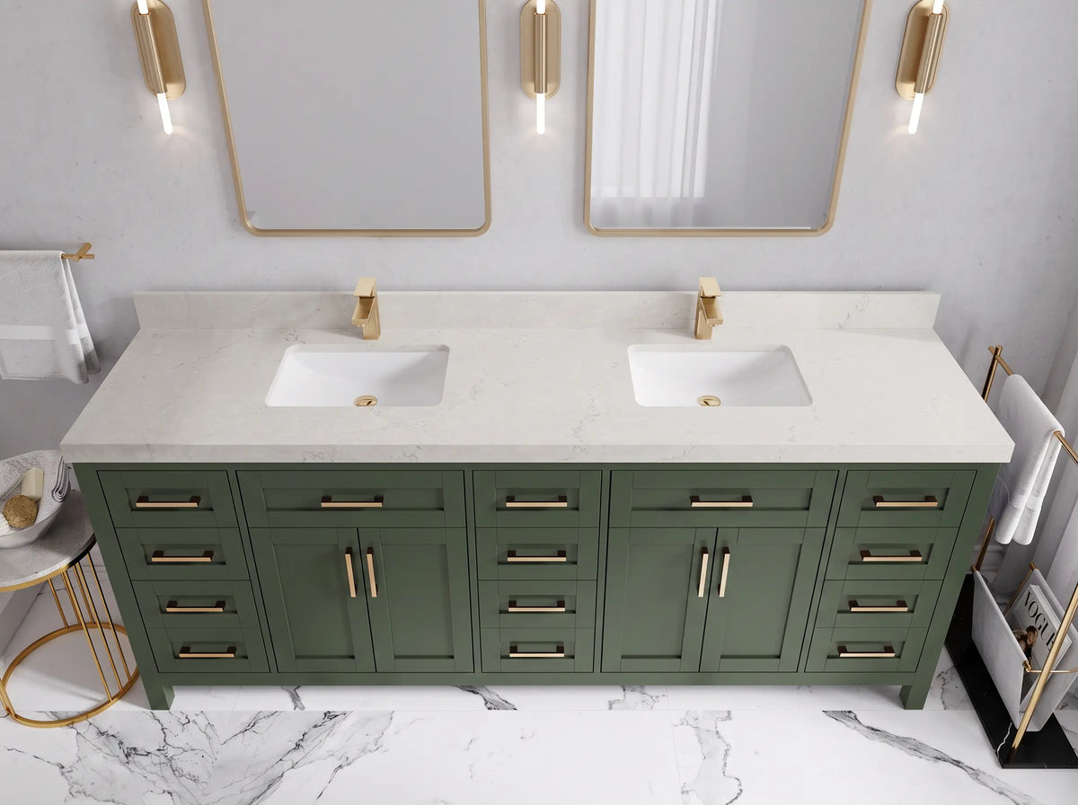 Cambridge 84 in. W x 22 in. D Double Sink Bathroom Vanity