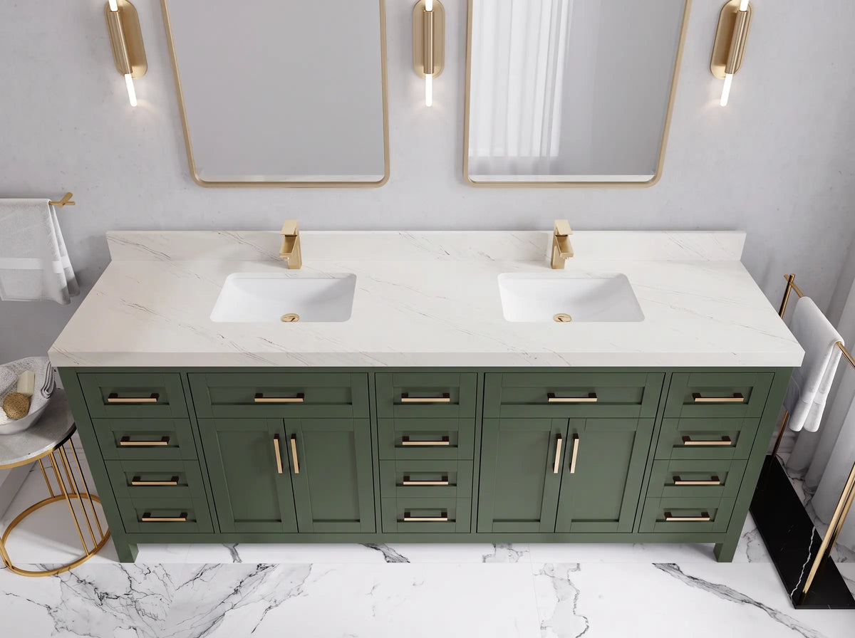 Cambridge 84 in. W x 22 in. D Double Sink Bathroom Vanity