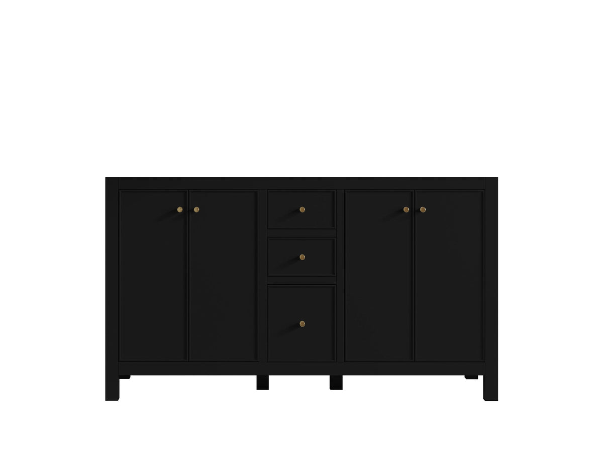 Chicago 60 in. W x 22 in. D Double Sink Bathroom Vanity