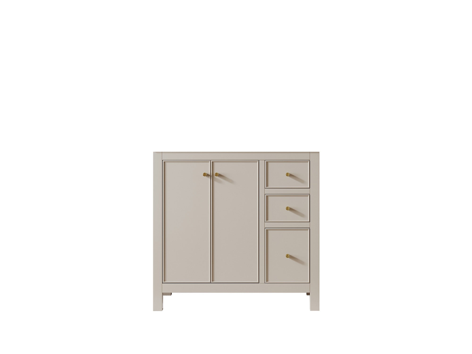 Chicago 36 in. W x 22 in. D Left Offset Sink Bathroom Vanity