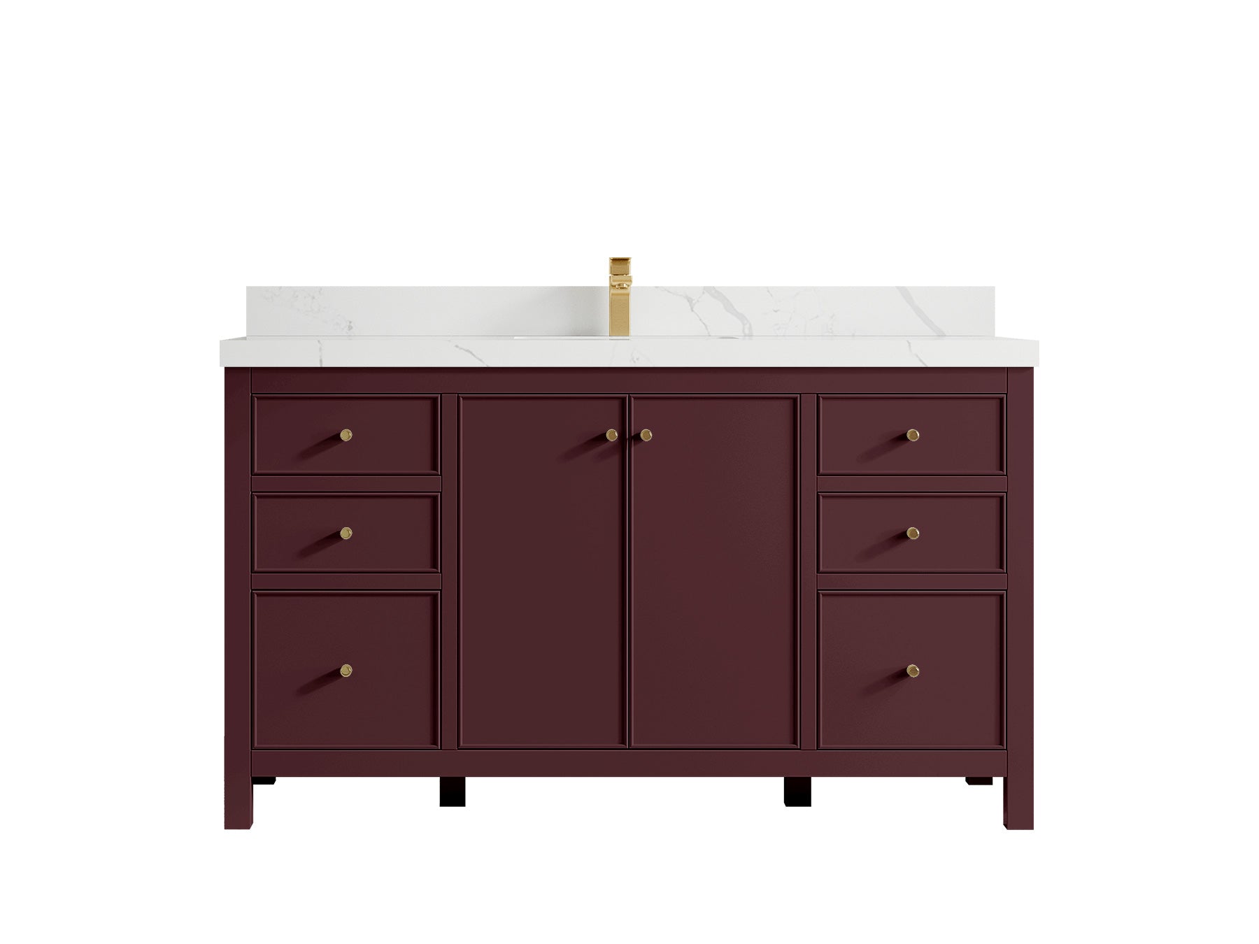Chicago 60 in. W x 22 in. D Single Sink Bathroom Vanity