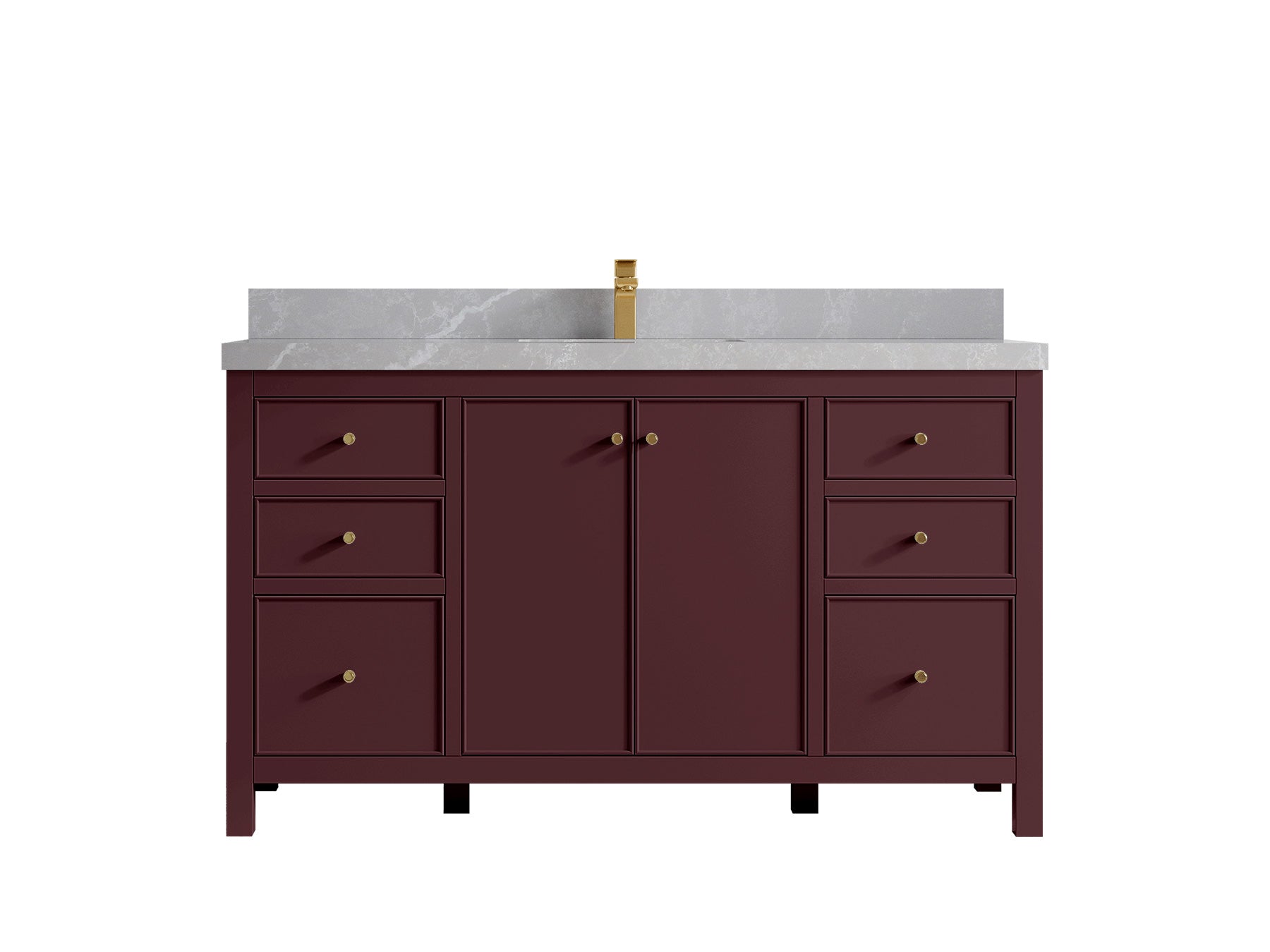 Chicago 60 in. W x 22 in. D Single Sink Bathroom Vanity