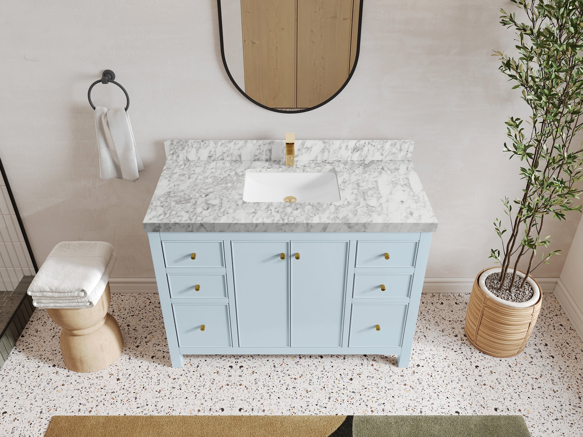 Chicago 48 in. W x 22 in. D Single Sink Bathroom Vanity