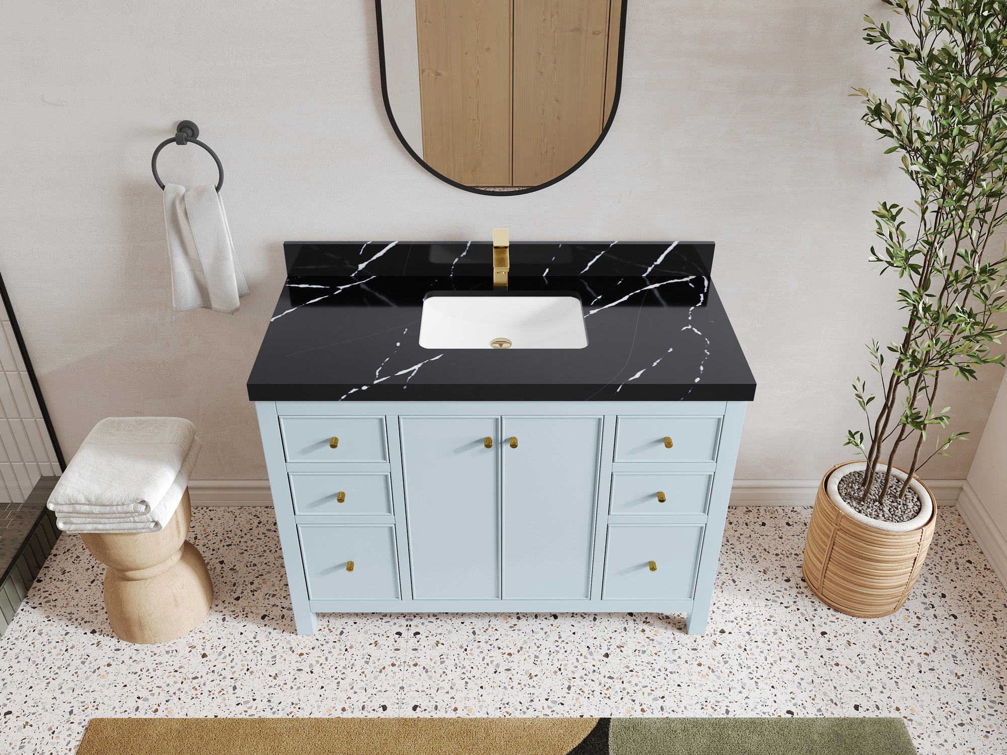 Chicago 48 in. W x 22 in. D Single Sink Bathroom Vanity