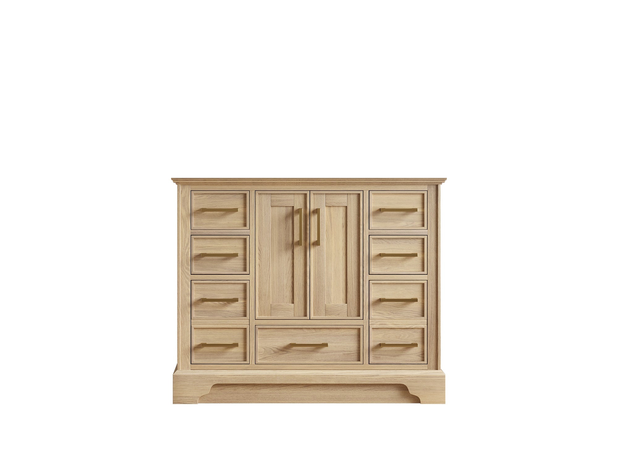 Charlotte White Oak 42 in. W x 22 in. D Single Sink Bathroom Vanity - Cabinet Only