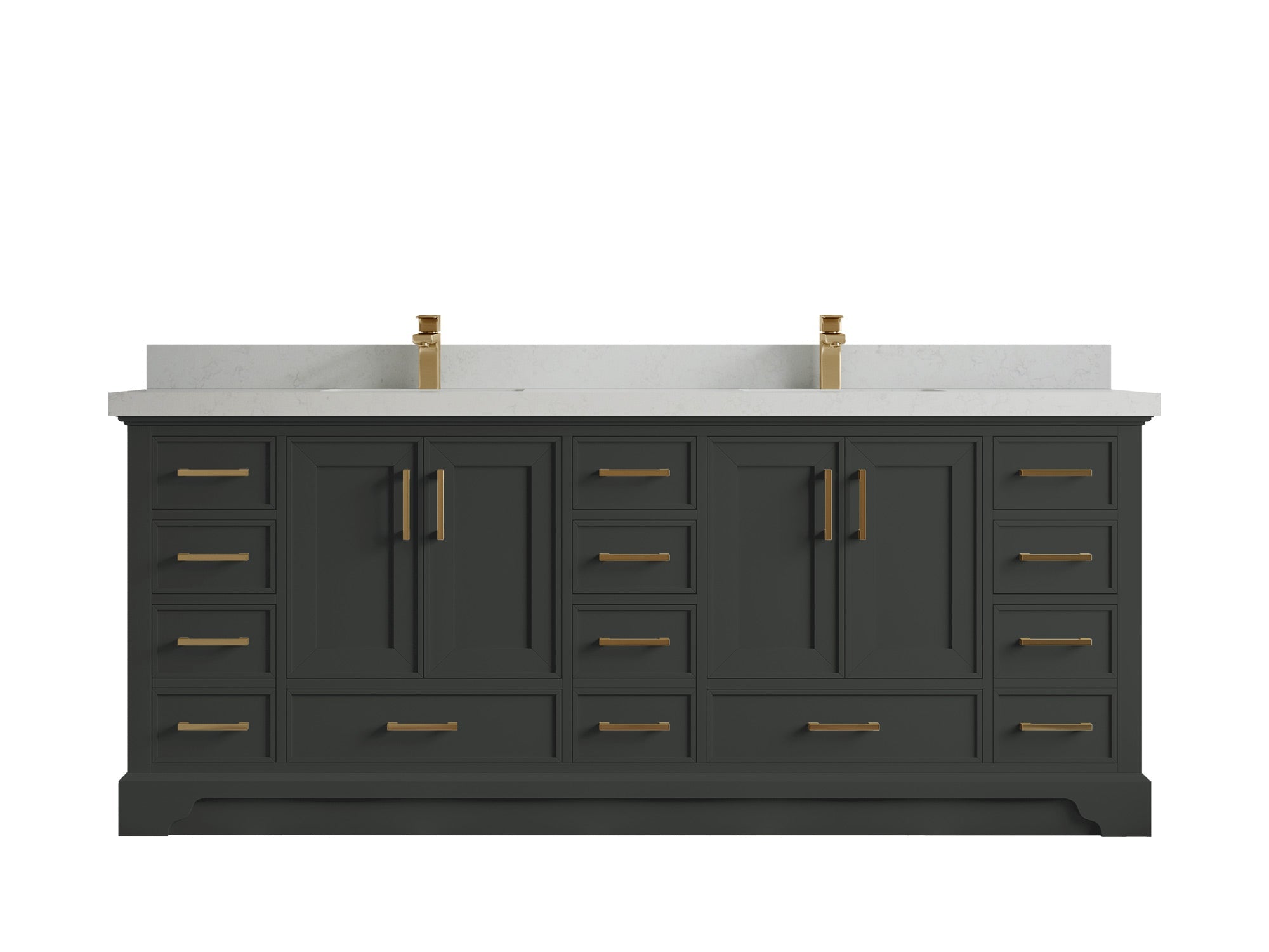Charlotte 84 in. W x 22 in. D Double Sink Bathroom Vanity