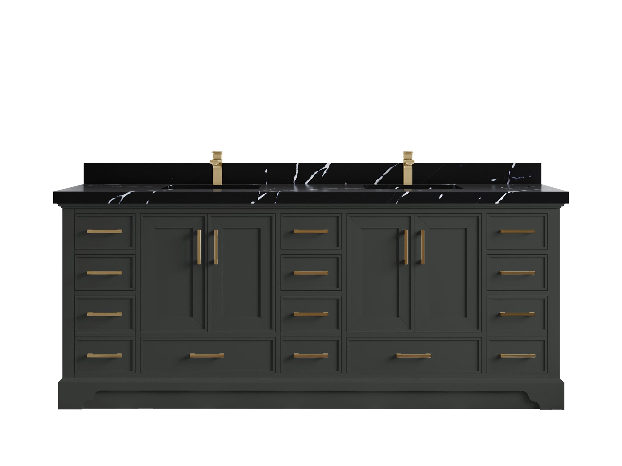 Charlotte 84 in. W x 22 in. D Double Sink Bathroom Vanity